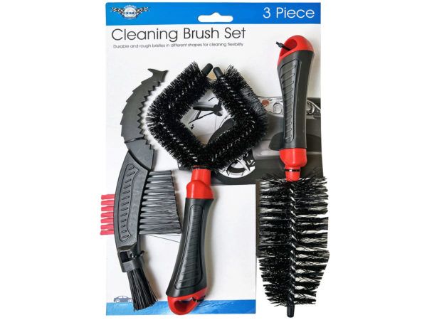 12 pieces of 3 Pack Tire Cleaning Brush Set
