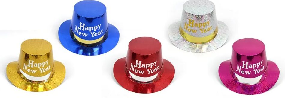 72 Wholesale New Year Paper Hat