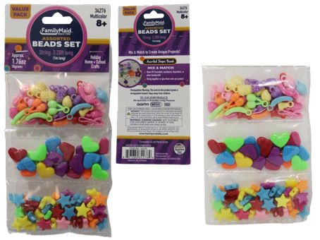 288 Bulk Assorted Beads Set