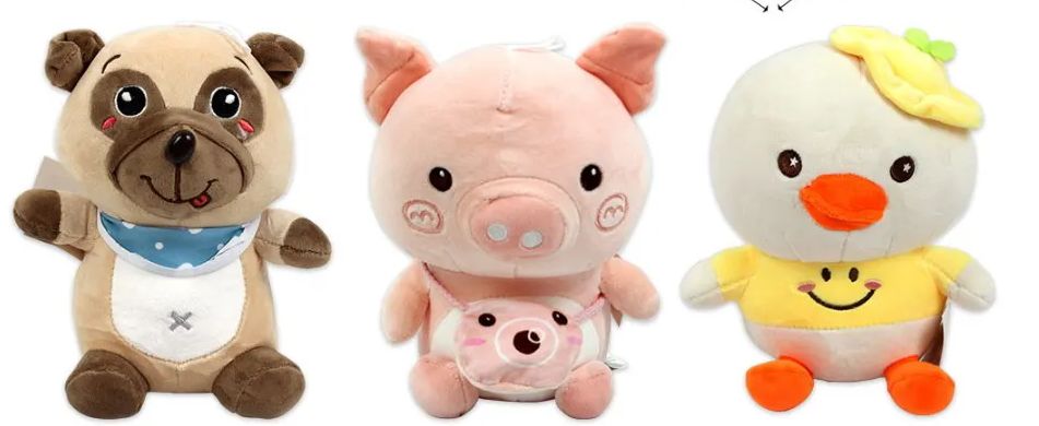 24 Pieces of 8 Inch Plush Animal