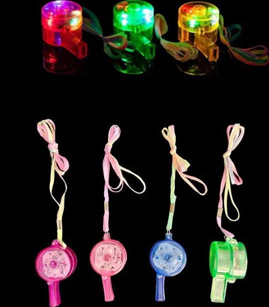 96 Wholesale Light Up Whistle