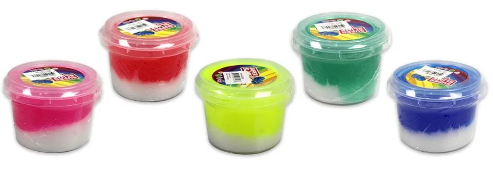 24 Wholesale 3 Inch Super Double Color Slime