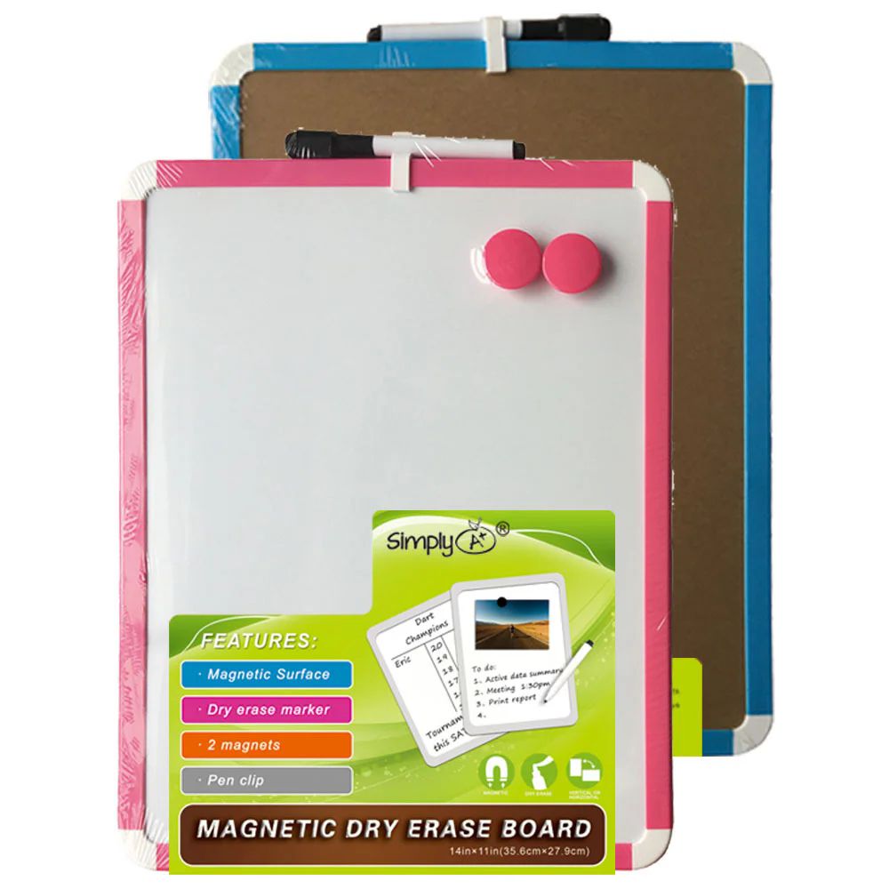24 Pieces of Magnetic Dry Erase Board 11x14" With Marker And 2 Magnets