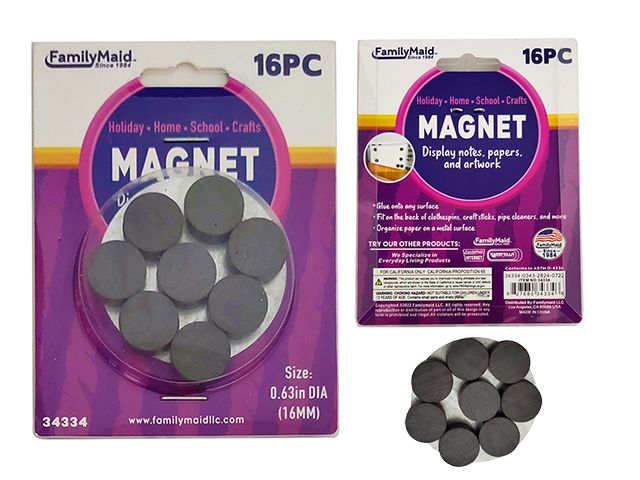 144 Pieces of Magnet 16pc 0.63 Inches/16mm