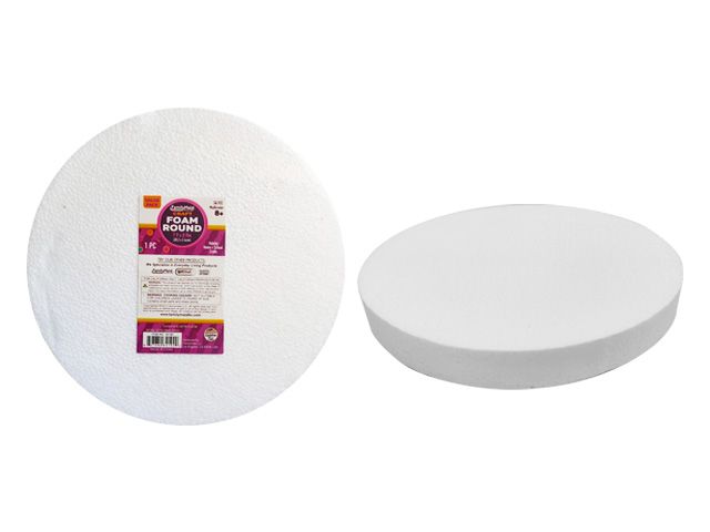 72 Wholesale Round Craft Foam Discs 8 X 1 Inches - at 
