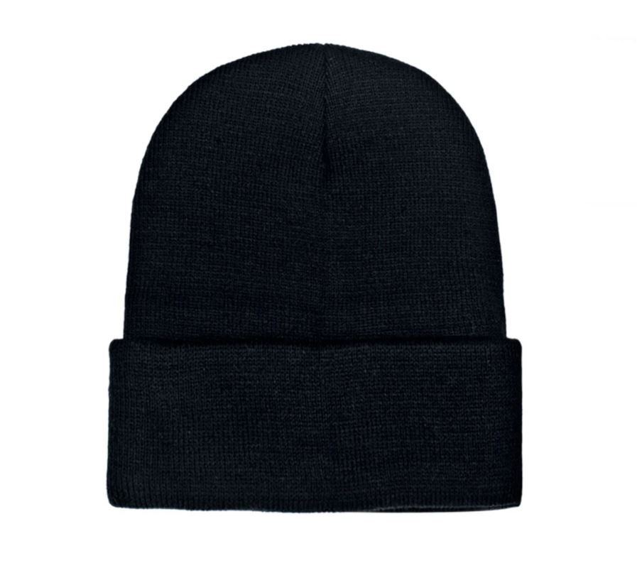 72 Pieces of Men Black Knit Winter Beanie Hat