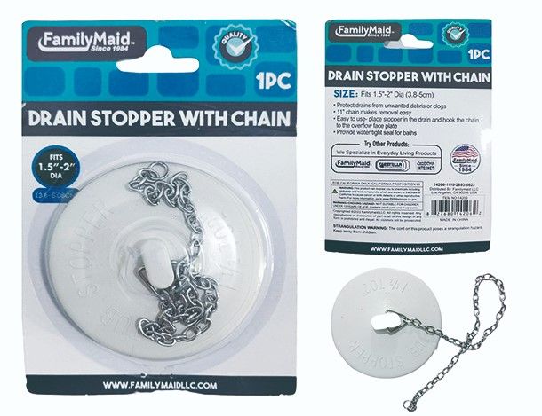 144 Pieces of Drain Stopper With Chain