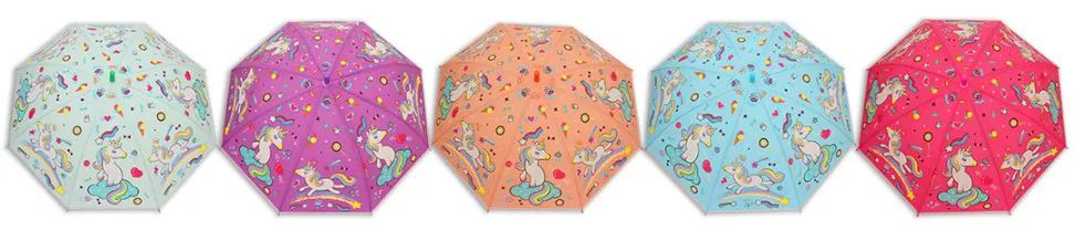 48 Pieces of 26 Inch Unicorn Children's Umbrella