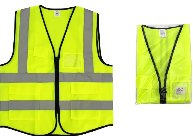 24 Pieces of Size Medium Yellow Safety Vest