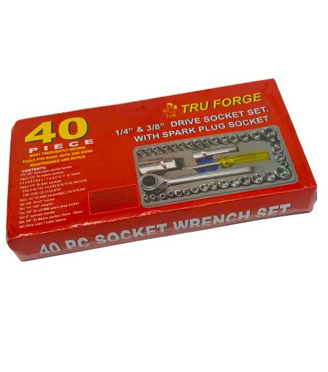 10 Pieces of 40pc Socket Set