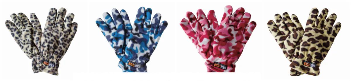 144 Pieces Womens Camouflage Fleece Gloves - Winter Gloves