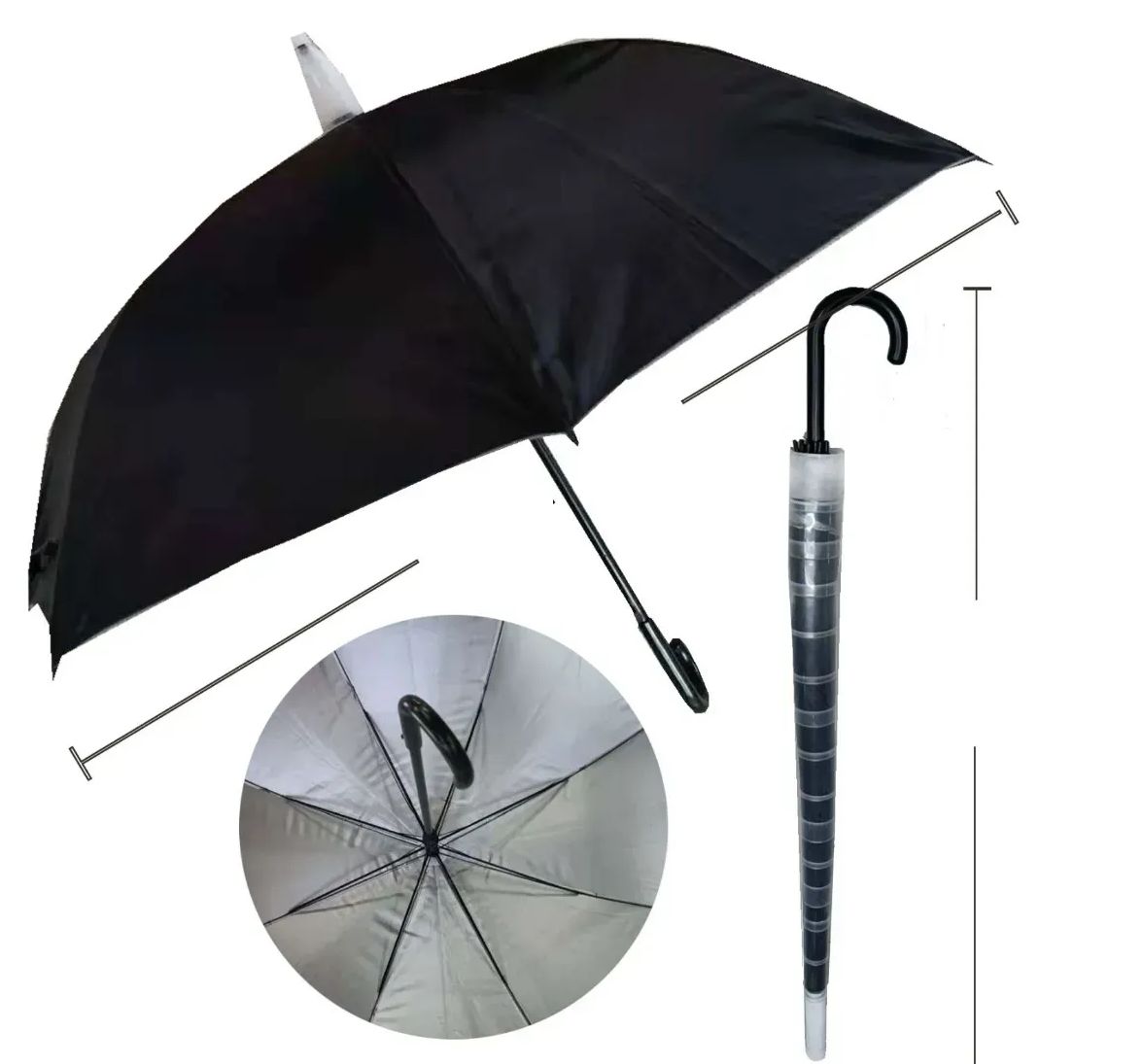 48 Pieces of Black Umbrella