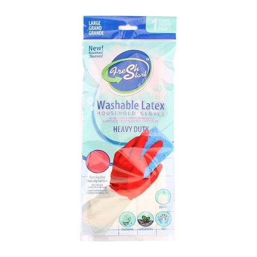 12 Pairs of 1pr Washable Latex Household Gloves [large]
