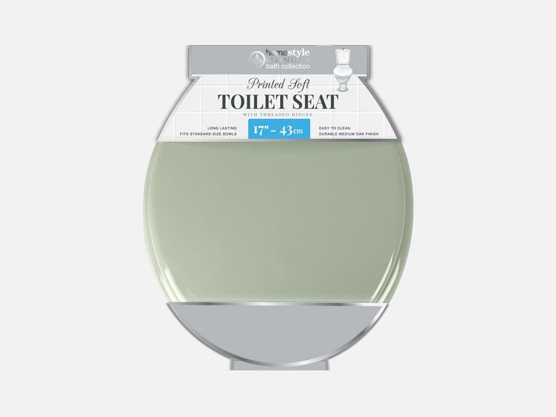 6 Pieces of 17 Mint Wood Toilet Seat