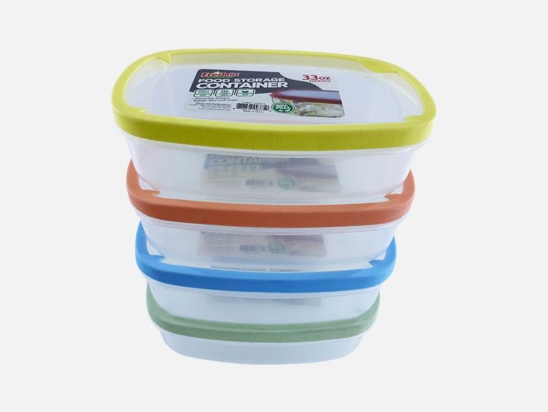 3 COMPARTMENT RUBBER RIM CONTAINER RND48