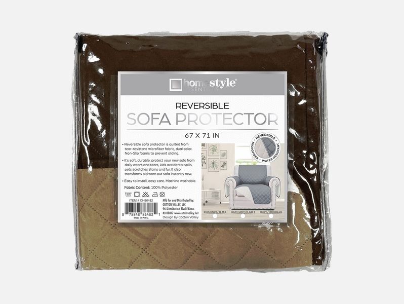 6 Pieces of 67x71 Reversable Microfiber Sofa Cover