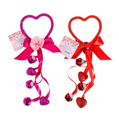 36 pieces of Door Greeter Valentine W/bells & Foam Hearts 2ast 11in W/rose& Bow Val ht