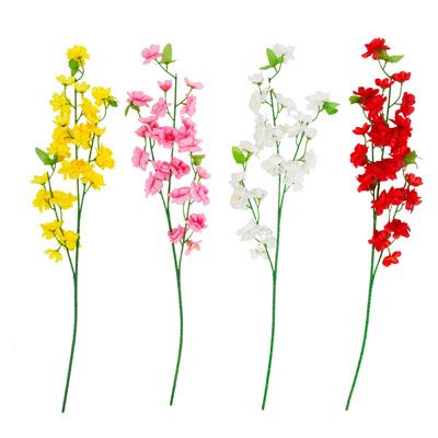 24 pieces of Floral Long Stem 4ast Spring 25in Yellow/pink/white/red ht