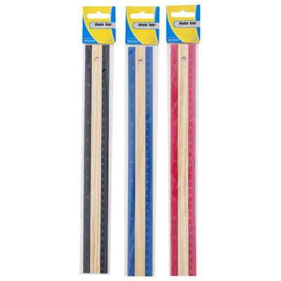 48 Wholesale Ruler Set, 3 Pk., Asst. Colors - at 