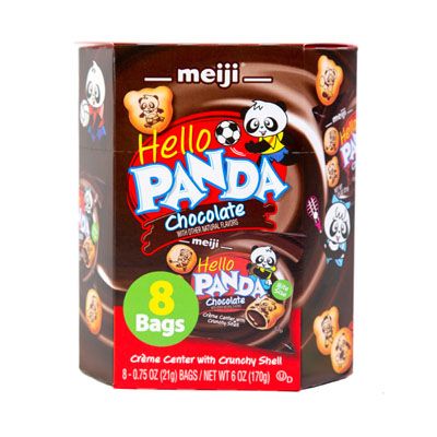8 pieces of Cookies Hello Panda Chocolate 8ct .75 Oz Multipack