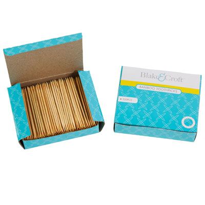 72 pieces of Toothpicks 500ct Bamboo B&c Color Boxed