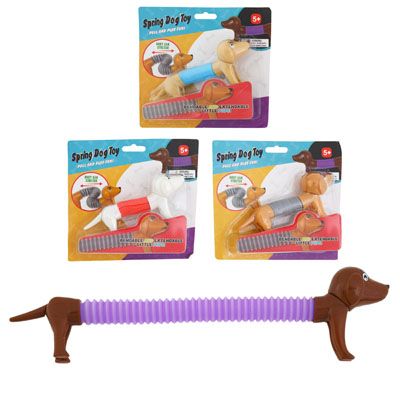 24 pieces Fidget Toy Springy Dog 4asst Blstr Carded - Educational