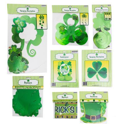 48 pieces of St Patrick Party Decor 8ast  Banner/table/hanging