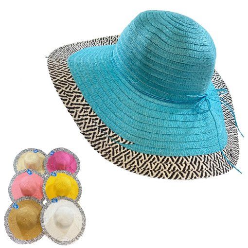 fishing hat Summer Hat Floppy Straw Sun Hat White