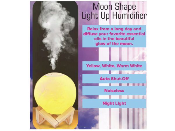 6 pieces of MooN-Shaped Light Up Humidifier