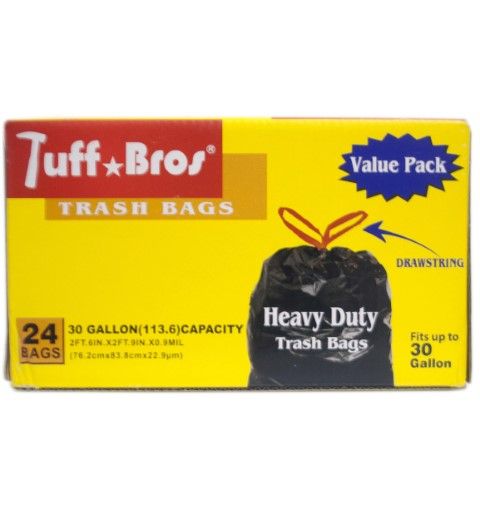 12 Pieces of 30 Gallon Heavy Duty 24 Bags