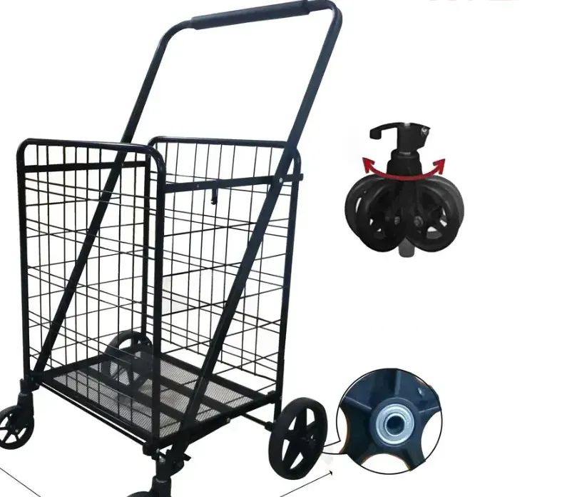 4 Pieces of 24x25x39 Shopping Cart