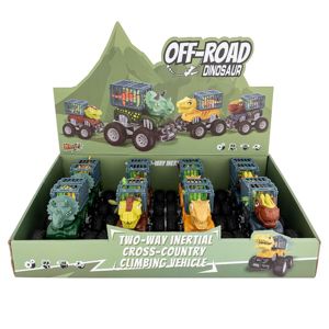 8 Pieces of Friction Powered OfF-Road Dinosaur Vehicle - 3 Piece Set