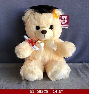 27 Pieces of Graduation Cream Color Hug Bear