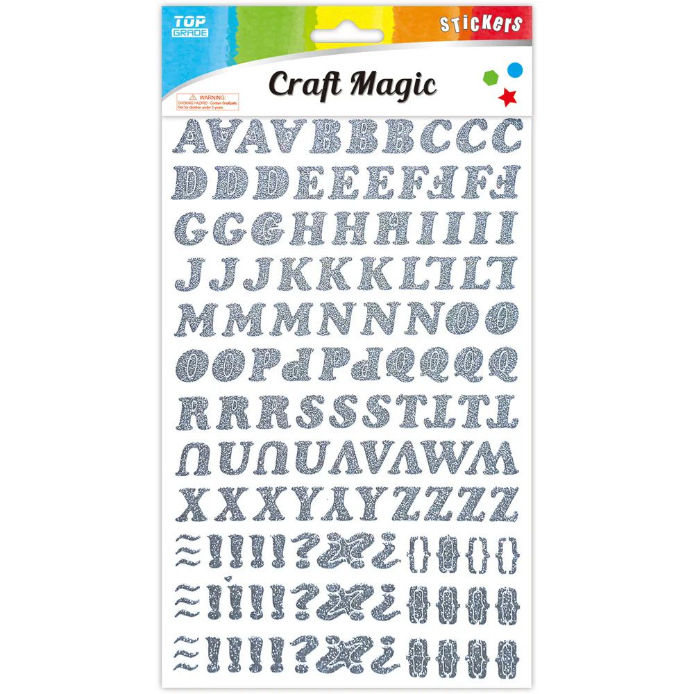 12 Pieces Stickers (silver) - Stickers