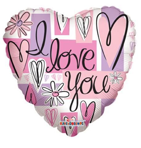 10 Pieces of I Love You Heart Shaped 18 Inch