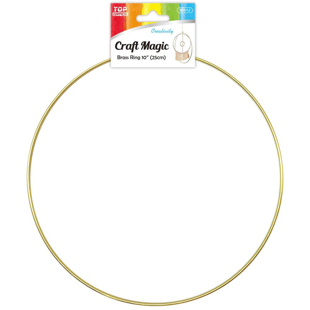 12 Packs of Brass Rings 10 inch /1pc