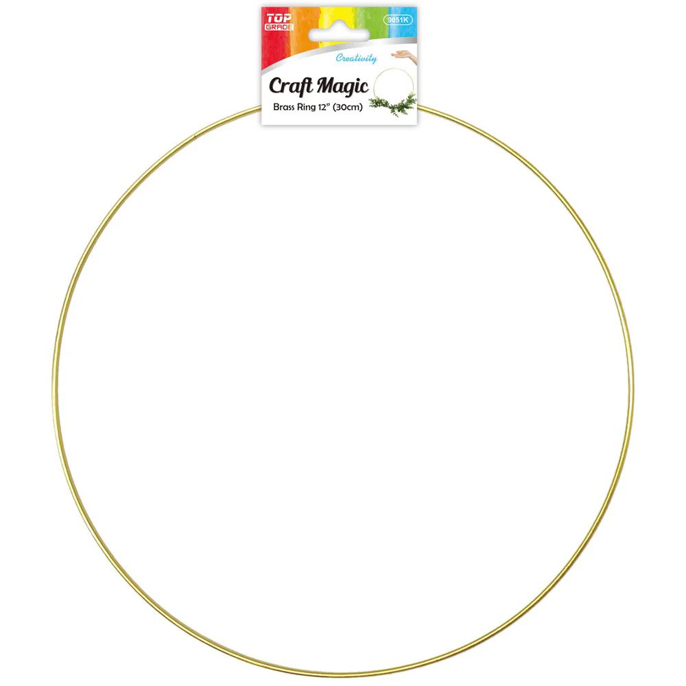 12 Packs of Brass Rings 12"/1pc