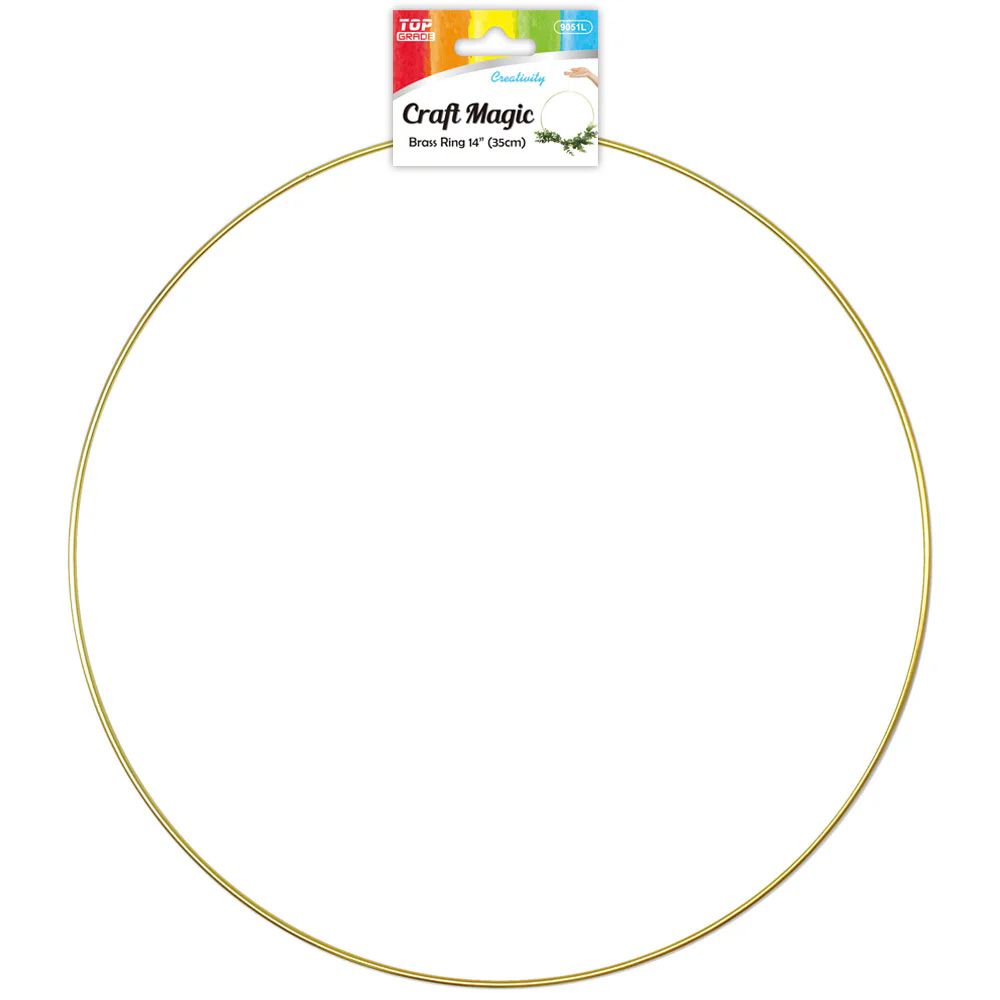12 Packs of Brass Rings 141pc 