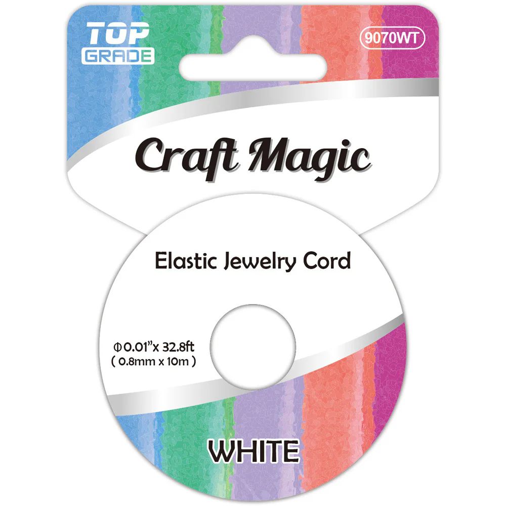 12 Pieces of Elastic Jewelry Cord 33ft