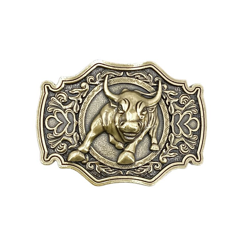 24 Pieces of Gold Bull Belt Buckle