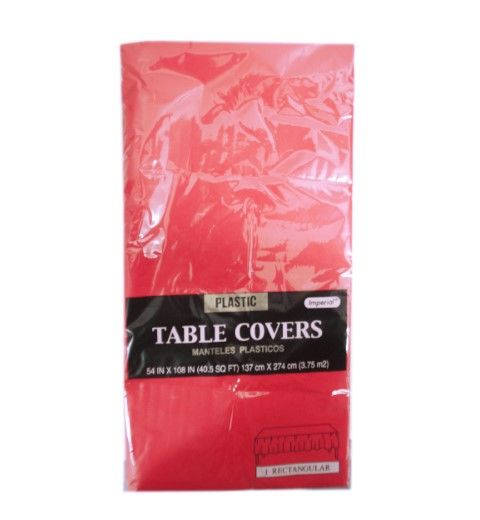 72 Pieces of Red Table Cover Heavy 54x108