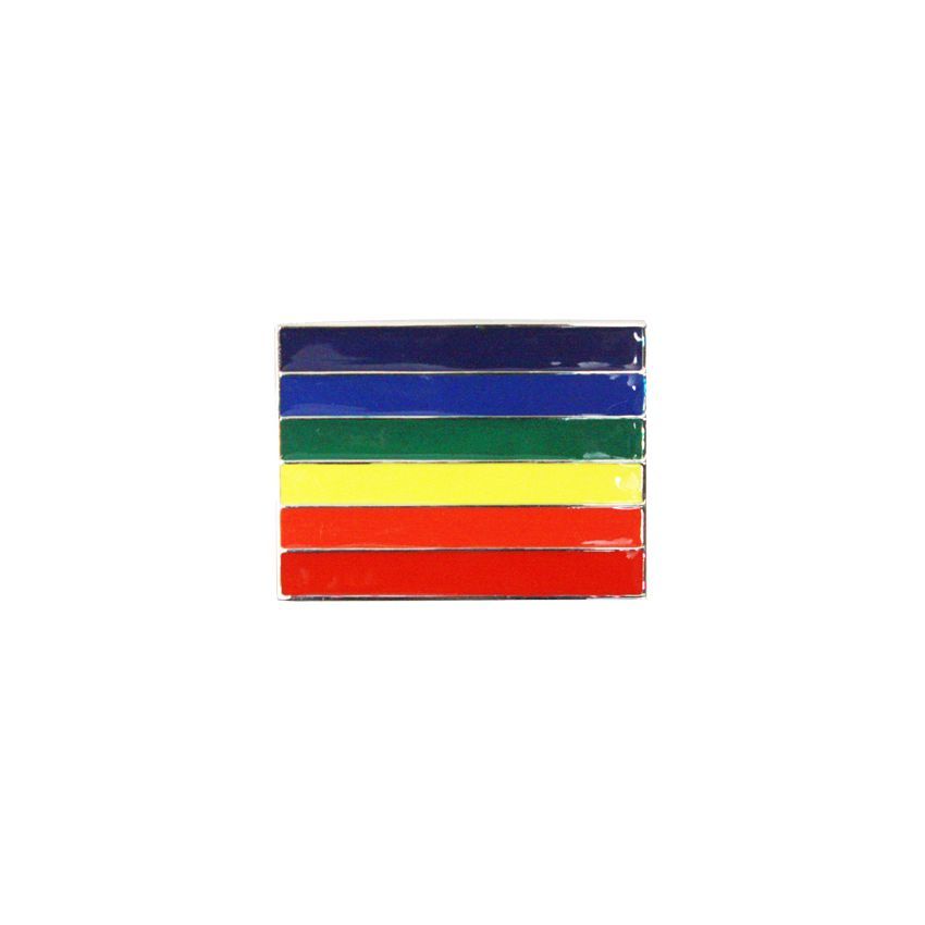 24 Pieces of Rainbow Flag Belt Buckle