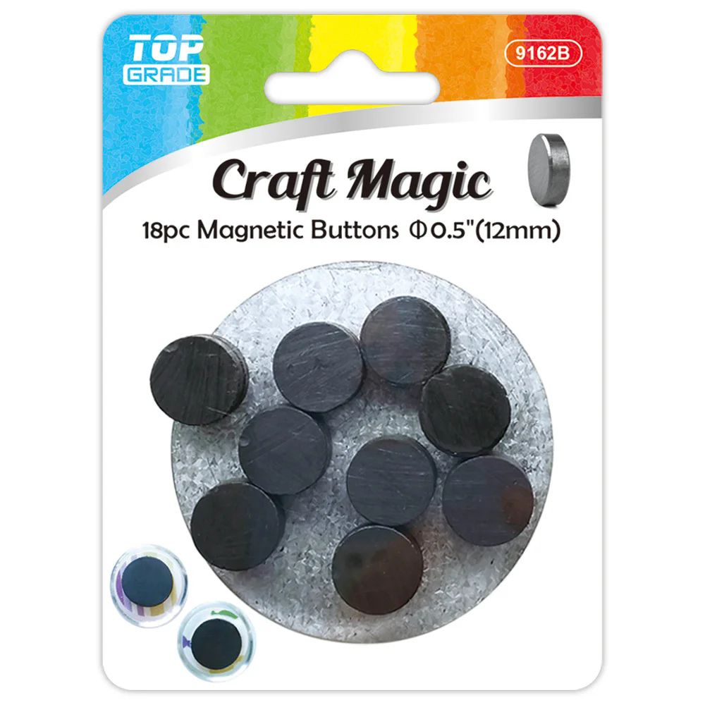 12 Wholesale Magnetic Buttons(0.5/18pc) - at 