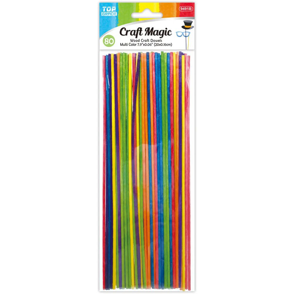 Dowels in Wood Crafting  Multicolor 