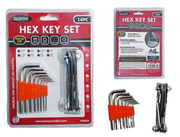 72 Pieces of Tool Hex Keys