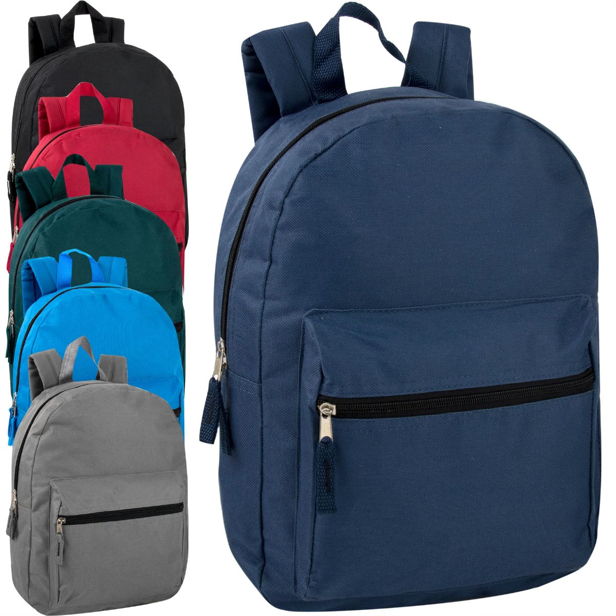 24 Pieces of 15 Inch Basic Backpack