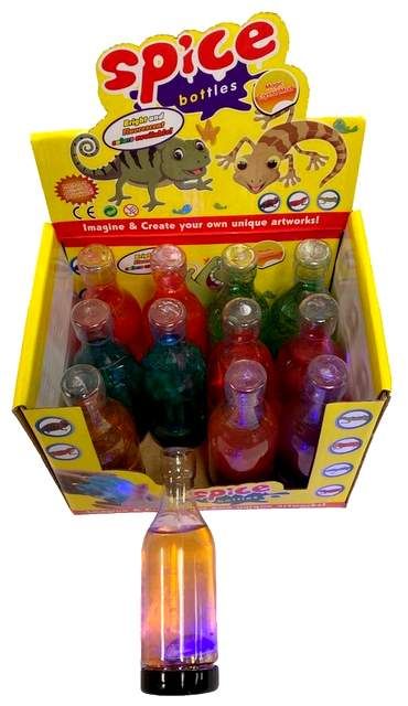 72 Pieces of Glitter Bottle Slime/putty With Light