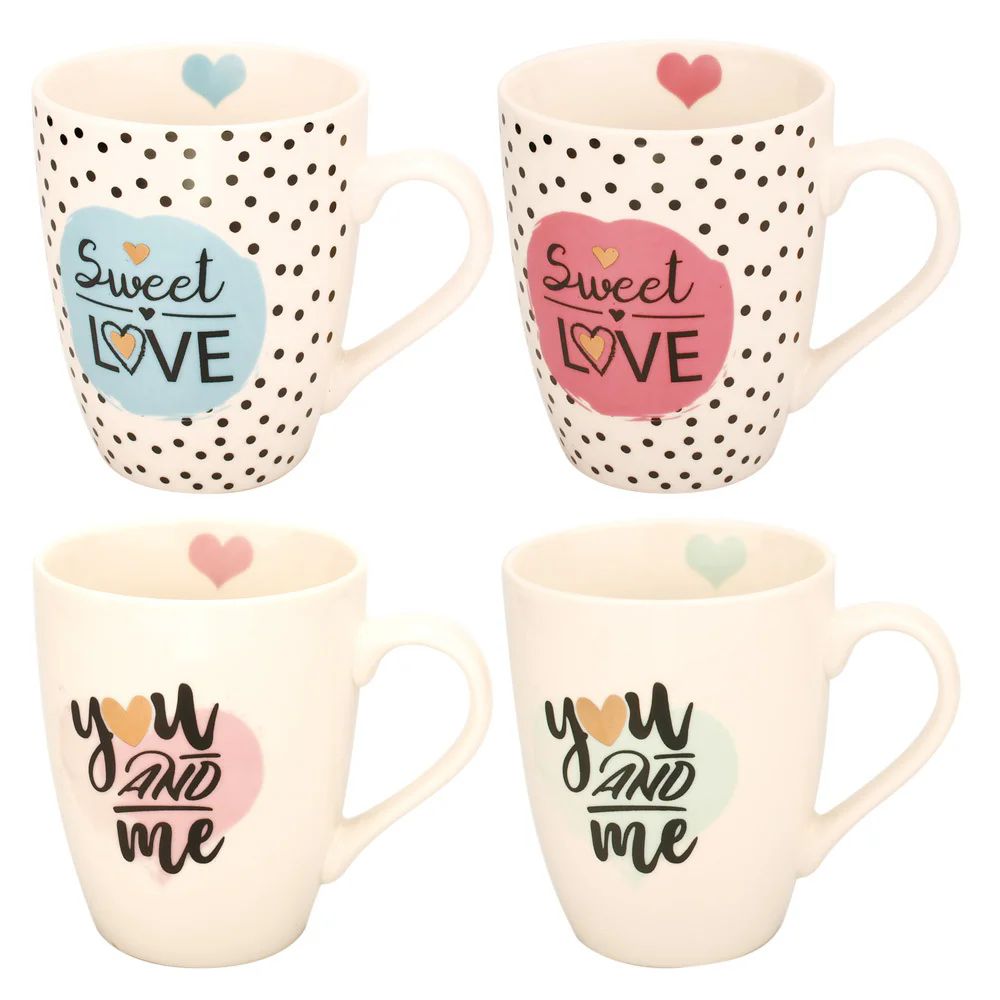 48 Pieces of Valentines Day Mug Set Assorted Design 12oz