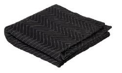 24 Pieces of Moving Storage Packing Blanket Black Size 40