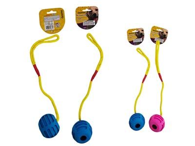 24 Pieces of Pet Rope Toy With Ball